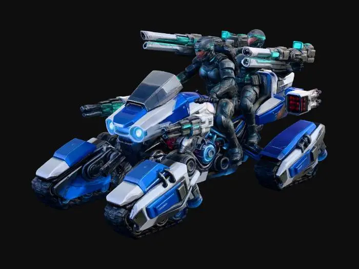 3D model for 飞天小摩托