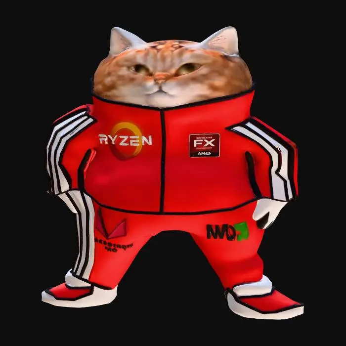 3D model for AMD Cat Athlete