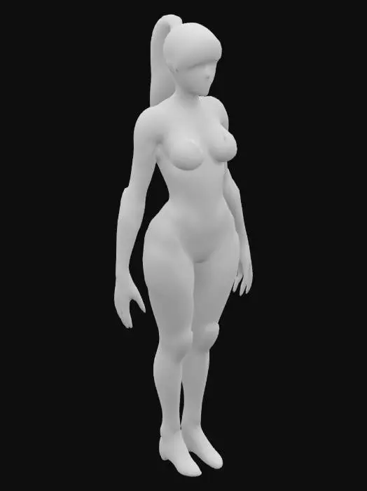 3D model for  Girl Synthetic human robot, Cyborg, robot partes,human 