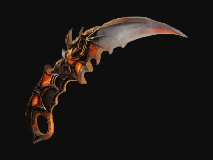 3D model for Demonic Karambit