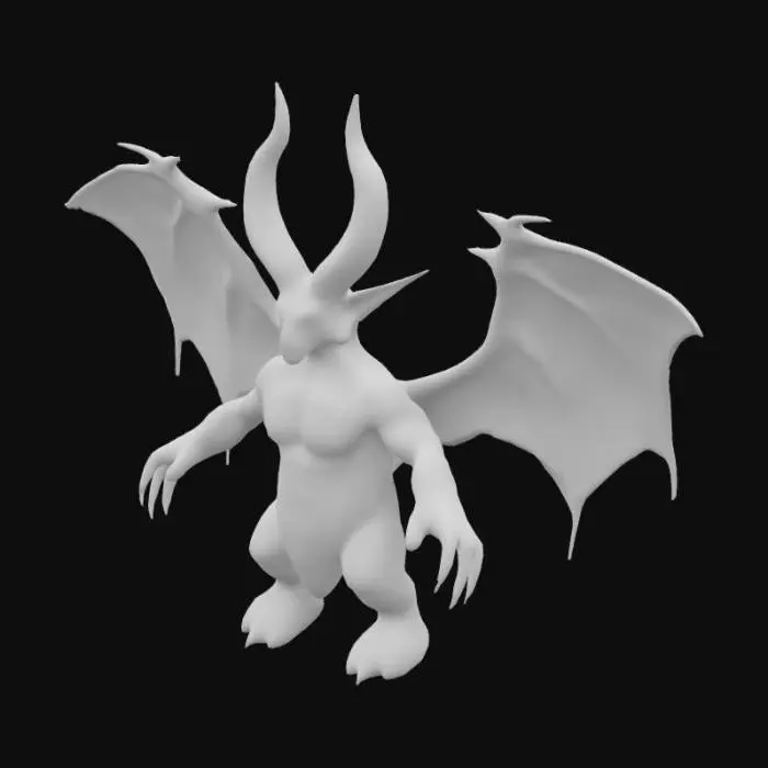 3D model for A crimson-skinned fiend with massive horns and burning eyes. His sharp claws drip with hellfire, and each step he takes leaves smoldering embers behind. His wings spread wide, ready to strike.
t-pose