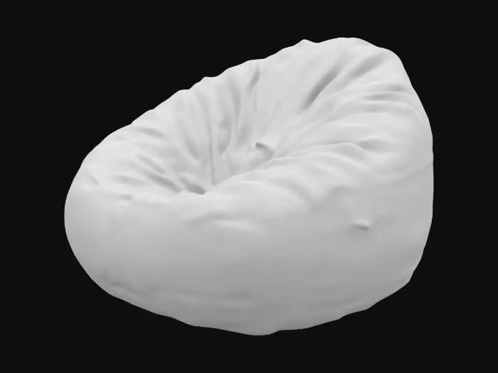 3D model for realistic, game-ready bean bag chair with weed Texture