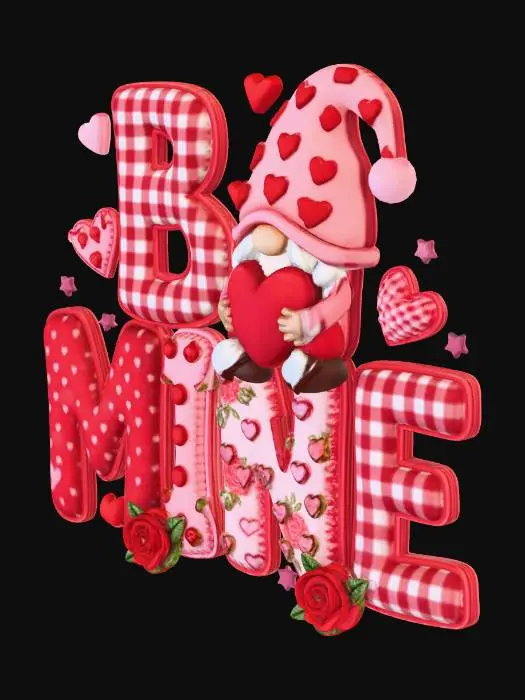 3D model for Valentine Gnome Celebration