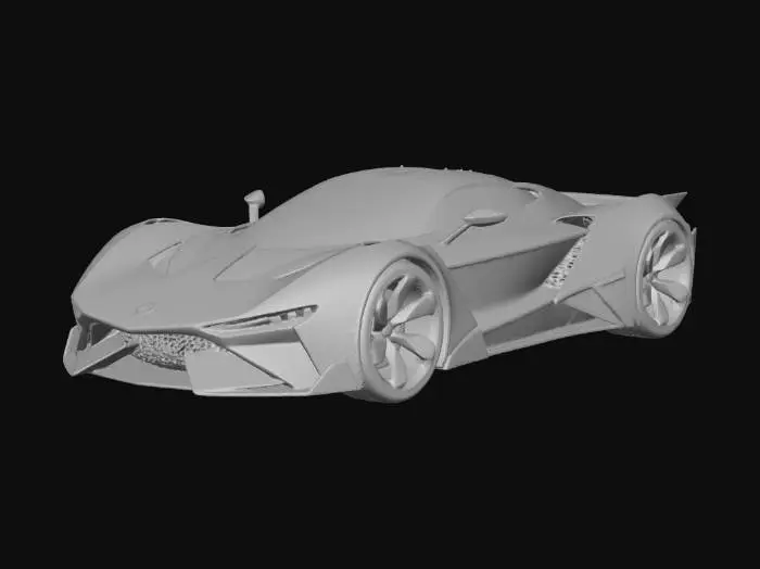 3D model for A futuristic sports car