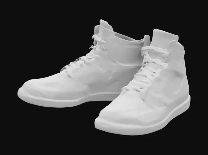 3D model for nike air jordans chicago red fully textured and everything
