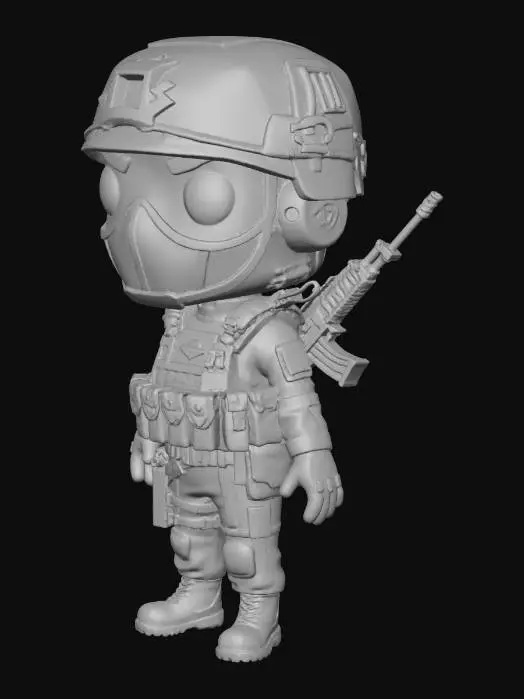 3D model for Soldier Pop Figure