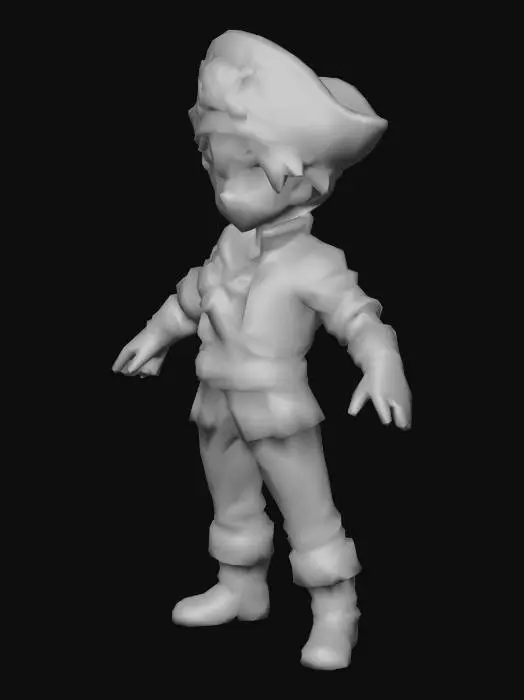 3D model for Young Pirate Adventurer