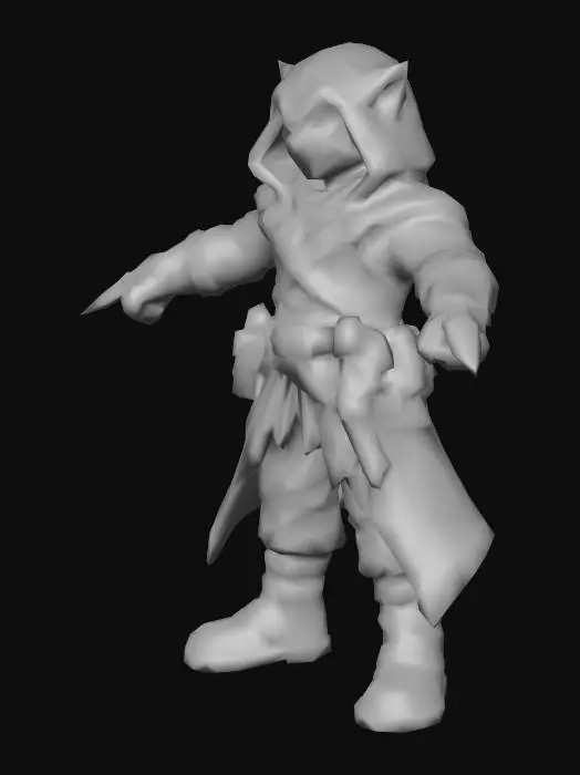 3D model for Cat Assassin