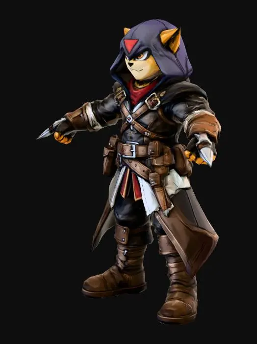 3D model for Cat Assassin