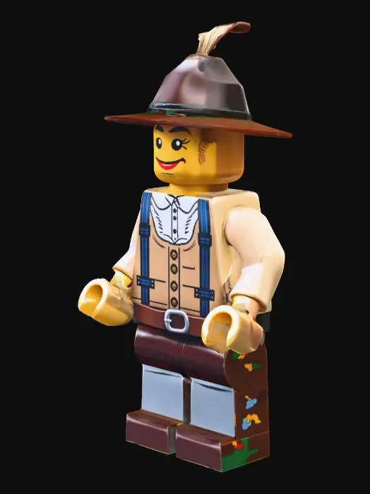 3D model for lego figur mit lederhose