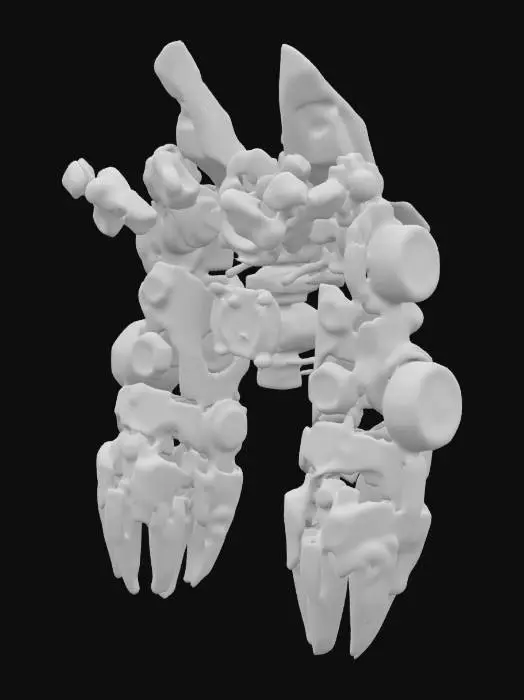 3D model for Ultra-realistic massive mechanical gauntlets inspired by Vi from League of Legends, bulky steampunk design with exposed gears, glowing energy cores, reinforced knuckles, hydraulic pistons along the arms, dark steel plating with gold accents, worn battle damage, built for heavy impact, highly detailed, game-ready, gritty industrial sci-fi stylestyle
