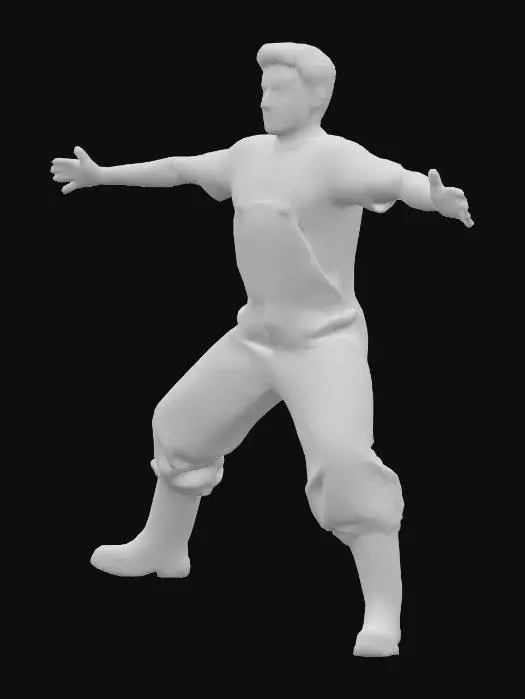 3D model for Soviet propaganda film style, 1920s aesthetics, late-1920s rural soviet fashion, Konstantin Vasilyev as tractor driver