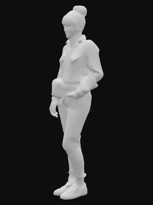 3D model for American-made-for-television thriller drama film style, 1990s aesthetics, casual early-1990s urban american socialist culture clothing, Helen Griffiths as Laverne