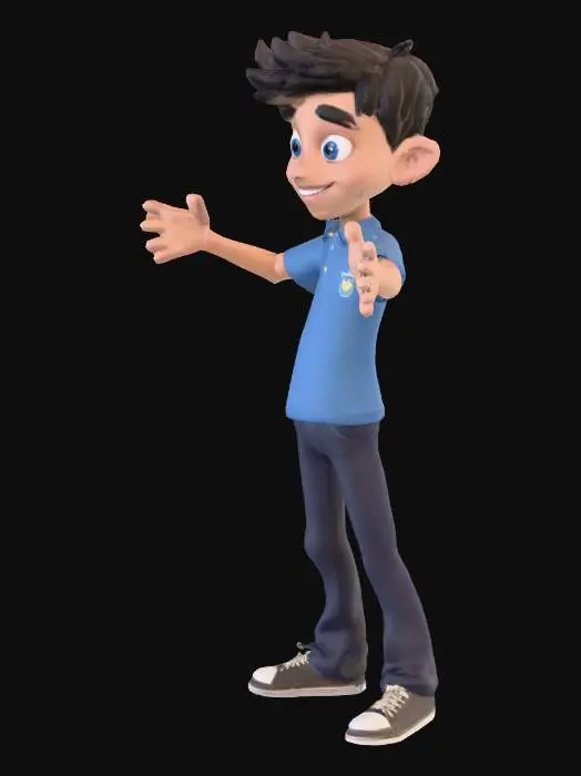 3D model for Argentine teen drama film style, new millennium aesthetics, casual mid-2000s suburban Argentine street culture clothing, Walter Rodríguez Pez as Agustín