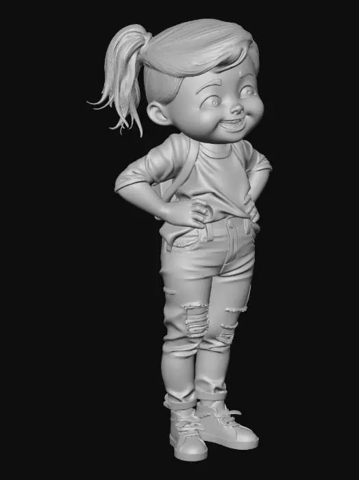 3D model for a person with chubby cheeks