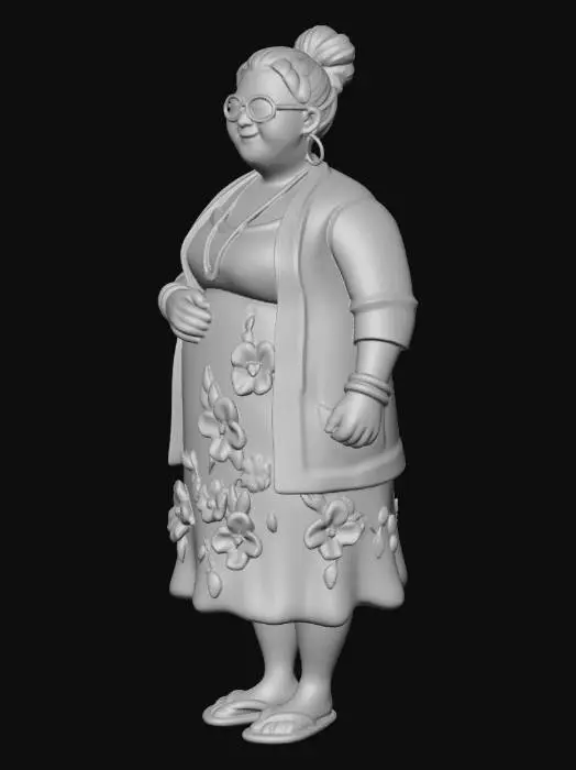 3D model for chubby aunt