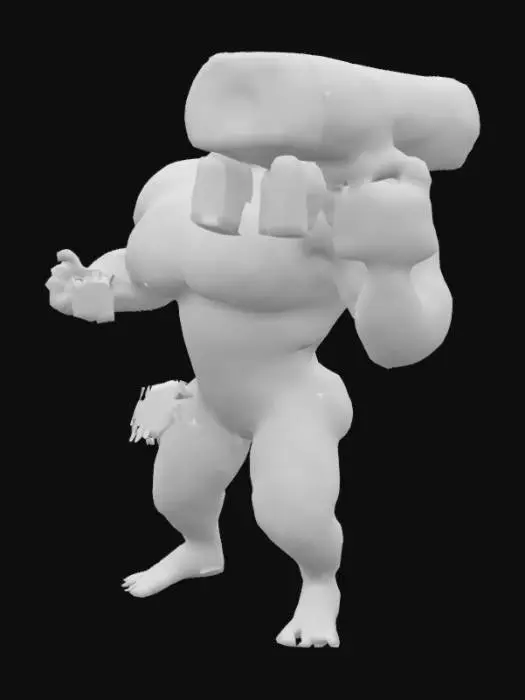 3D model for Patriotic Muscleman