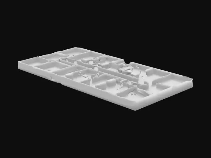 3D model for Führerbunker blueprint layout, #AroundTheWorld#