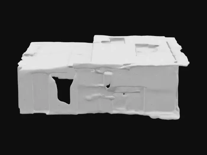 3D model for generate an old building that damaged from past wars, that is guarded