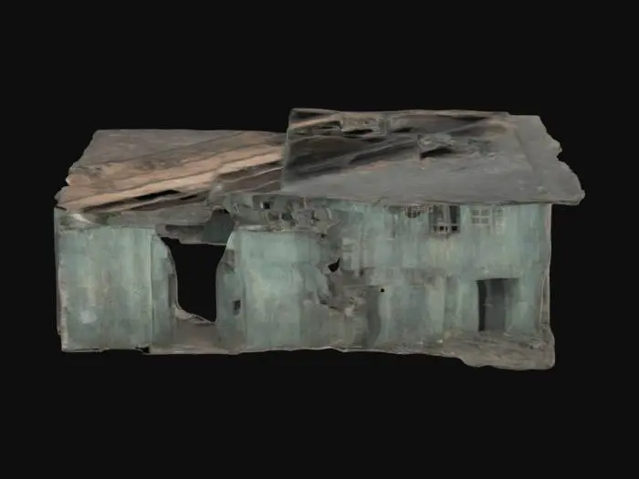 3D model for generate an old building that damaged from past wars, that is guarded