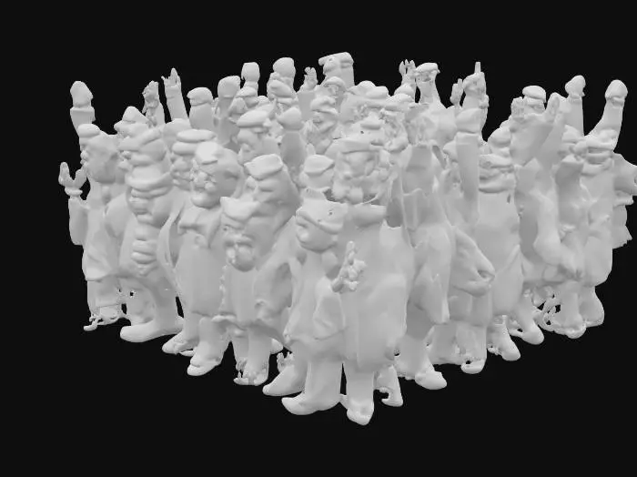 3D model for generate a army of Donald trumps 