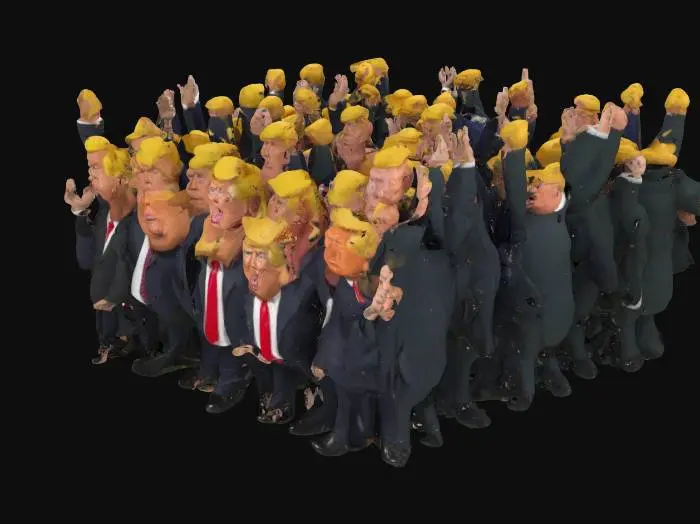 3D model for generate a army of Donald trumps 