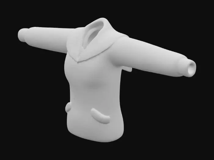 3D model for Sailor Style Sweater
