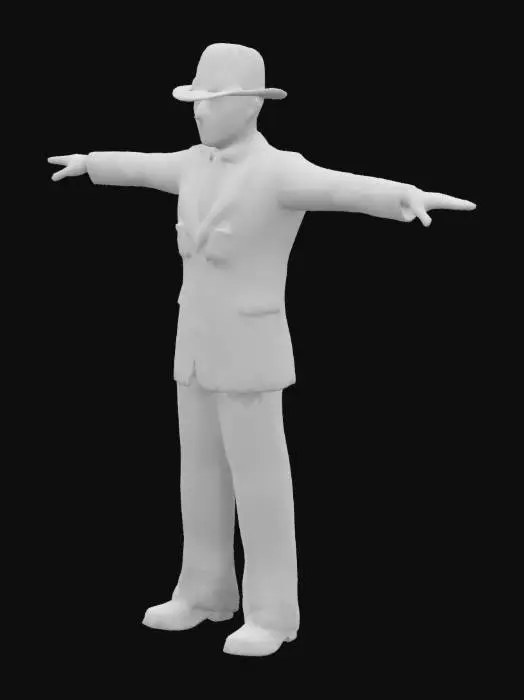 3D model for Frank sinatra t-pose