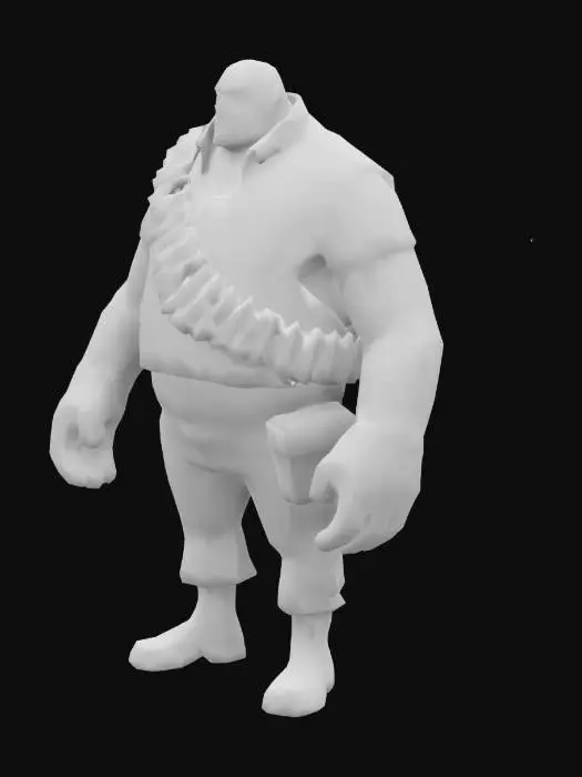3D model for Heavy Mercenary