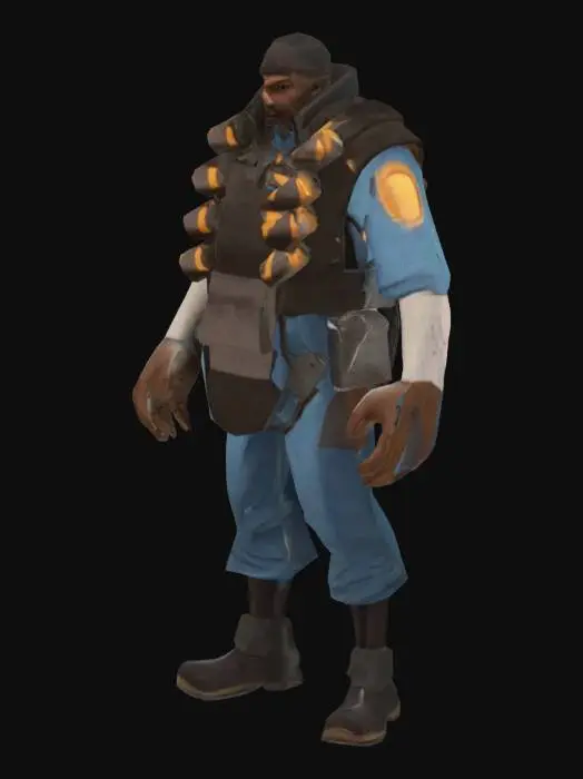 3D model for Demoman Character