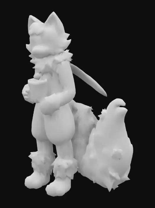 3D model for Floral Feline Creature