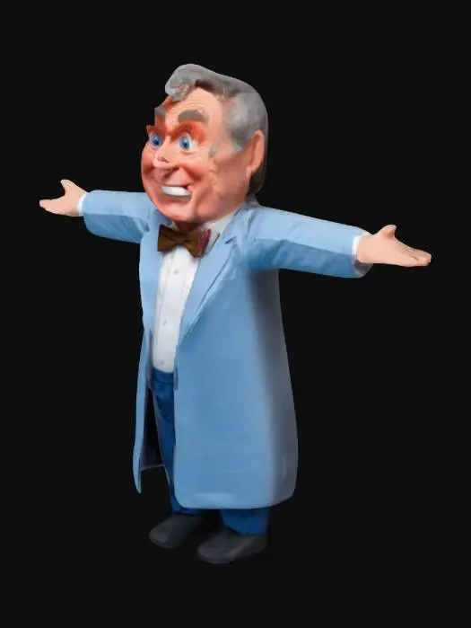 3D model for bill nye the science guy t-pose