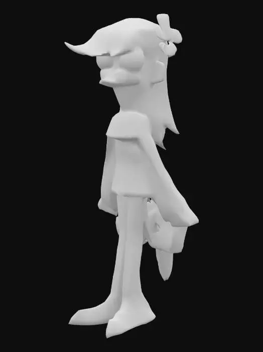 3D model for Flower Adorned Character
