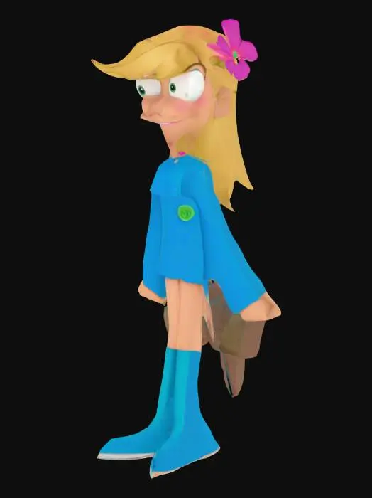 3D model for Flower Adorned Character