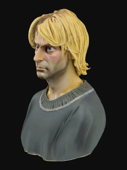 3D model for Kurt Cobain head