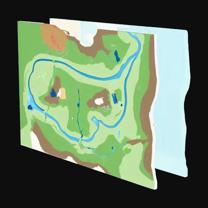 3D model for Geographic Contours