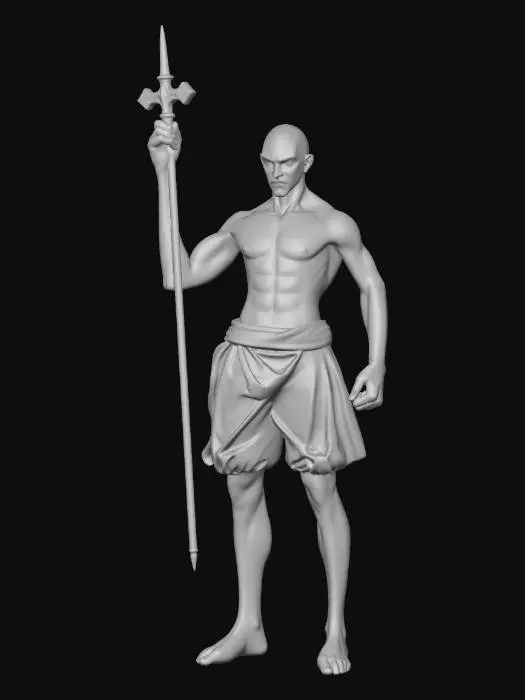 3D model for Professional painting, canvas, game-ready