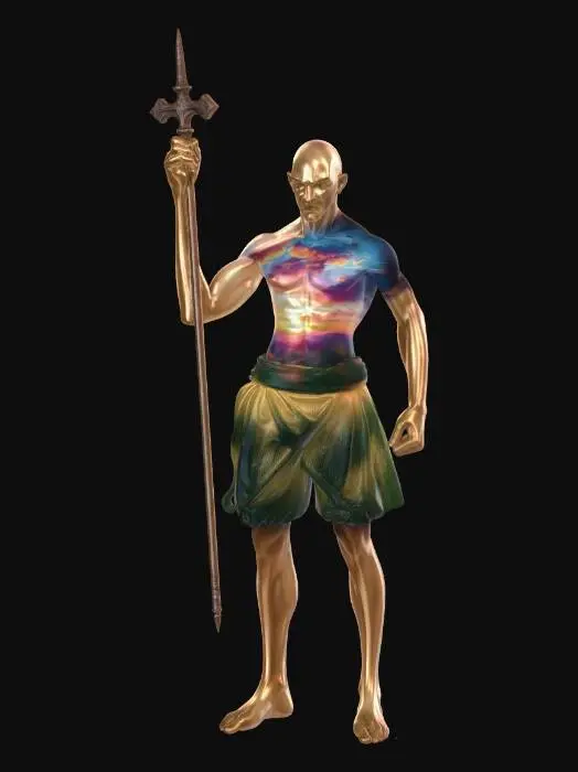 3D model for Professional painting, canvas, game-ready