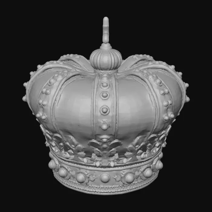 3D model for tiny queen of hearts crown