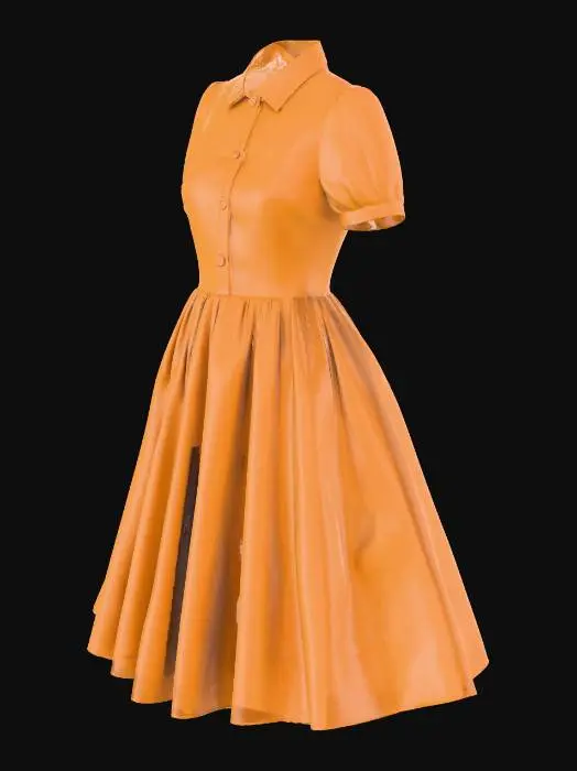 3D model for 50s dress
