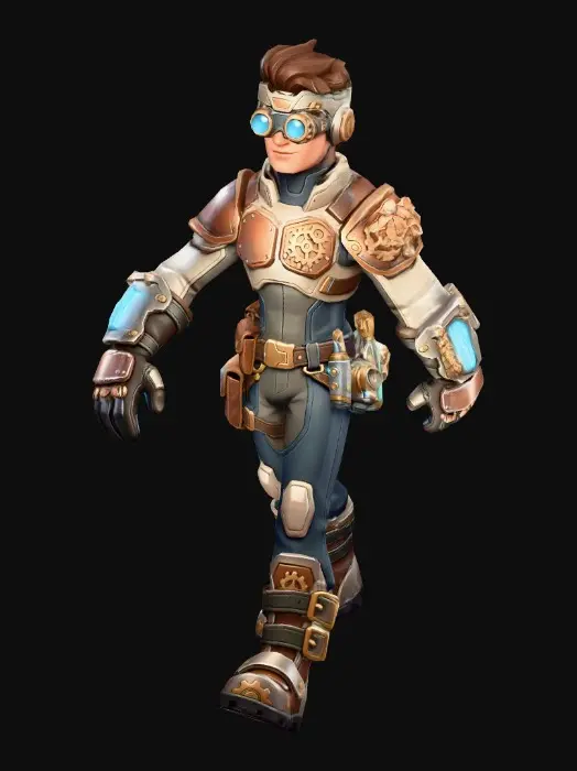 3D model for Steampunk Sentinel