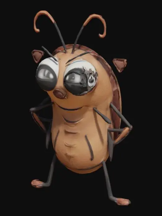 3D model for Confident Cockroach