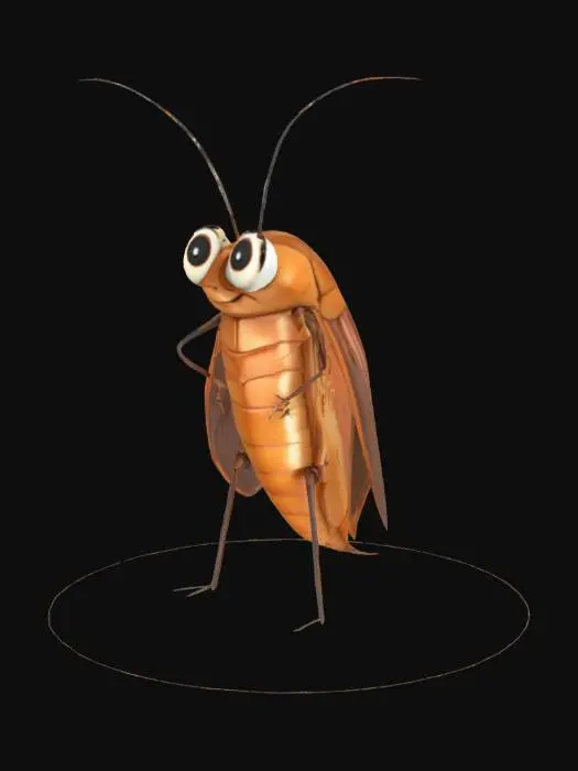 3D model for Happy Cockroach