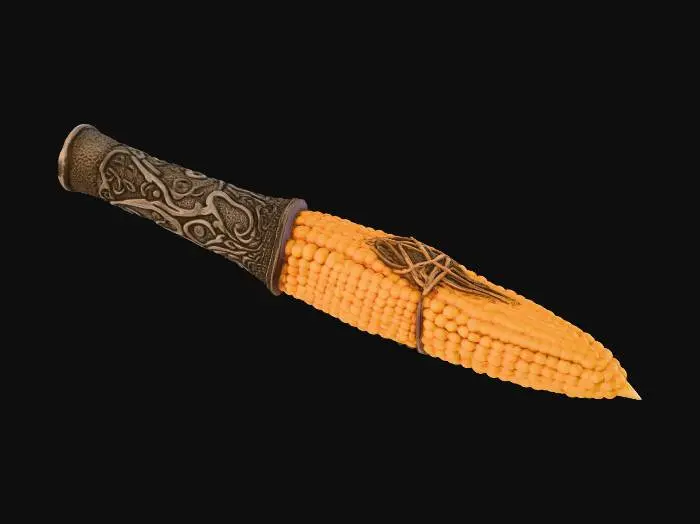 3D model for Corn Dagger, #Thanksgiving#