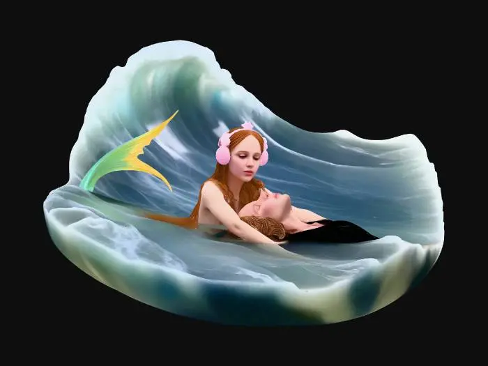 3D model for big mermaid