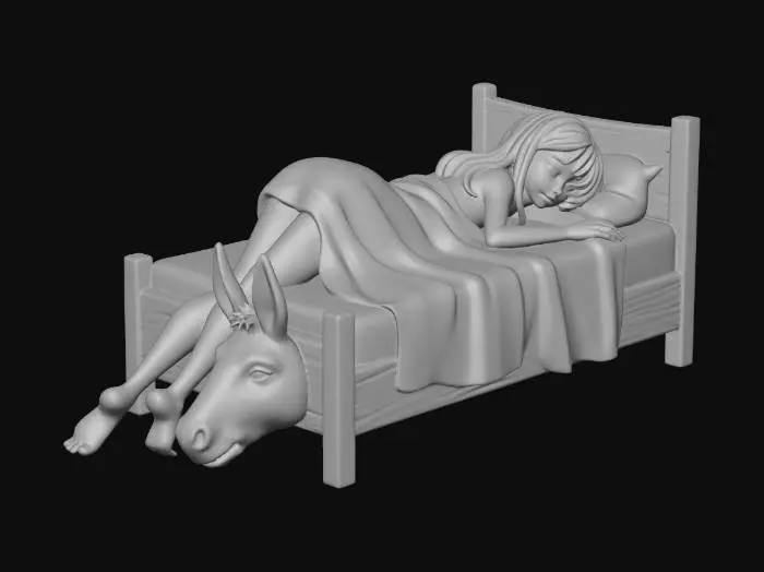 3D model for burro