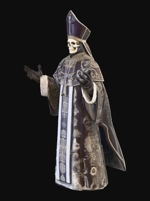 3D model for o Papa Emeritus da banda Ghost
