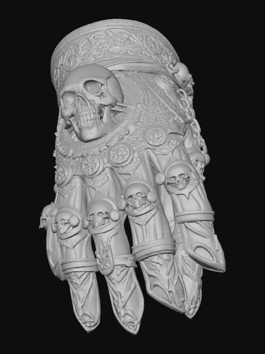 3D model for Skull Gauntlet