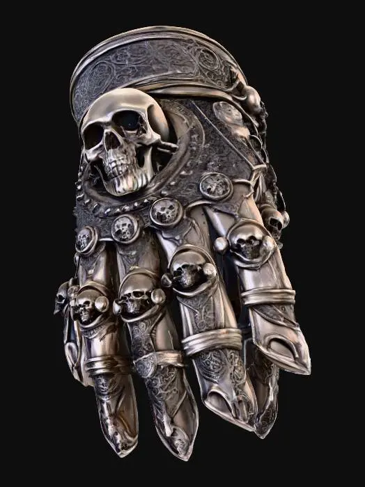 3D model for Skull Gauntlet