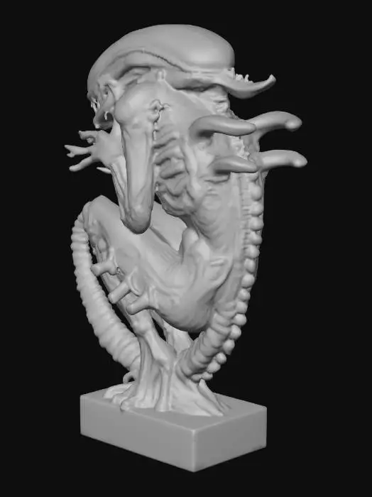 3D model for Alien Sculpture, #Halloween2025#
